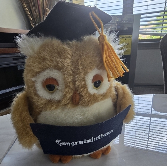 Russ Berrie Applause Plush Graduation Wise OWL Congratulations Grad Gift! Cute - Picture 2 of 7